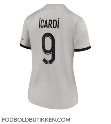 Paris Saint-Germain Mauro Icardi #9 Udebanetrøje Dame 2022-23 Kortærmet